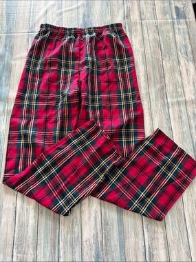 The Children's Place Red Plaid Flannel Pajama Bottoms (Sz: 10/12)